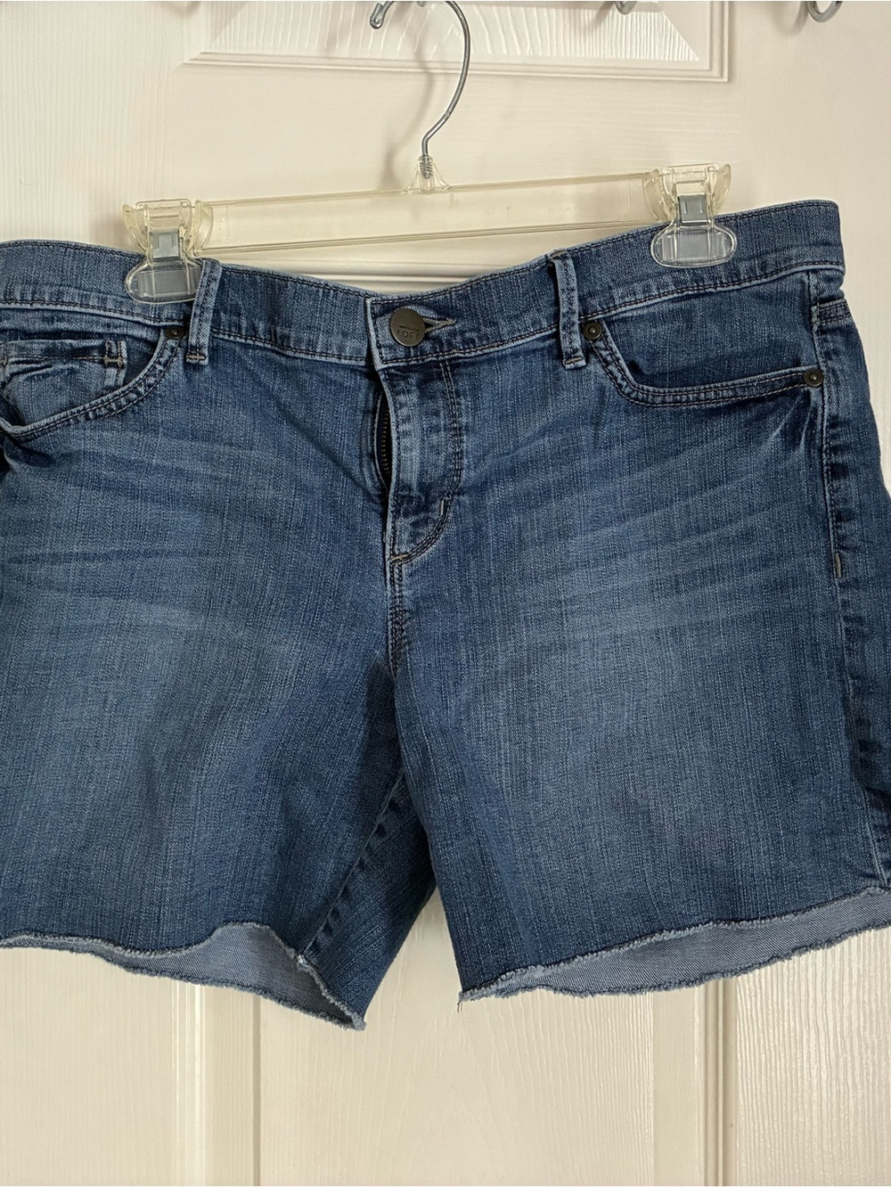 LOFT Medium Blue Denim Cutoff Shorts